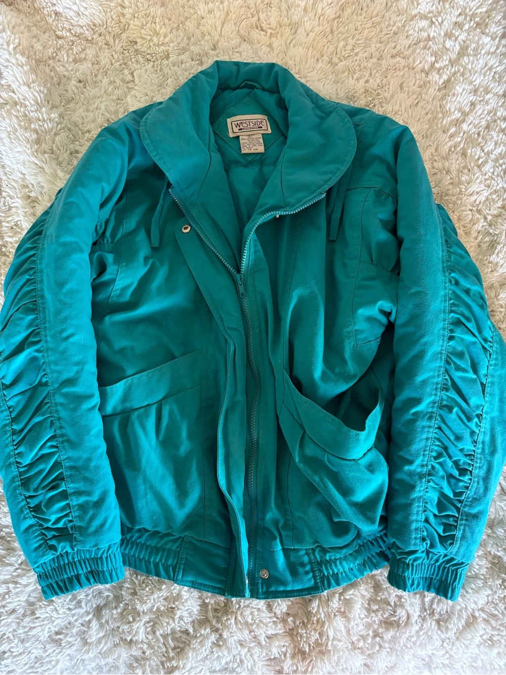 Westside Women's Teal Bomber Jacket